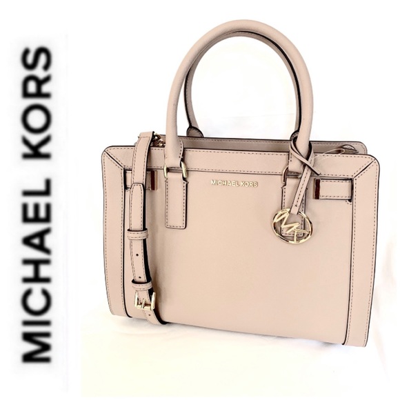 Michael Kors Handbags - SOLD NWT authentic MK leather Dillon satchel fawn